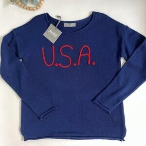 Marled Reunited Clothing U.S.A Navy Blue Sweater